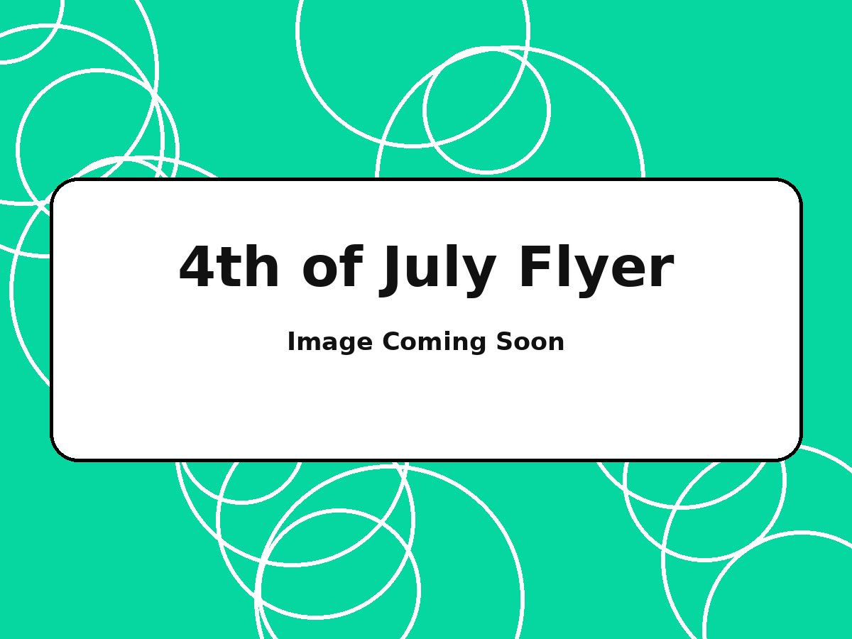 4th of July flyer